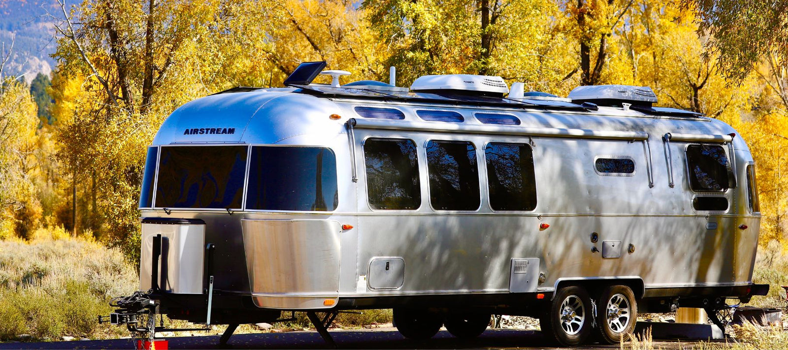 airstream in fall foliage 